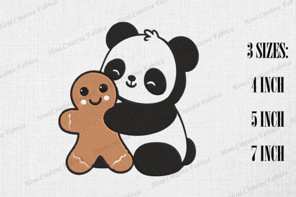 A Cozy Christmas Panda: Reviewing the Panda Hugging Gingerbread Man Embroidery Design