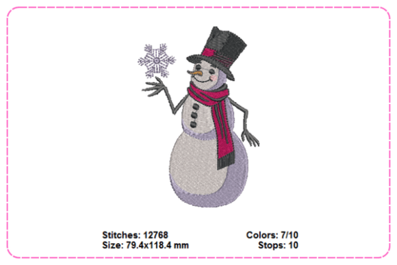 A Designer's Review of Snowman Embroidery Designs