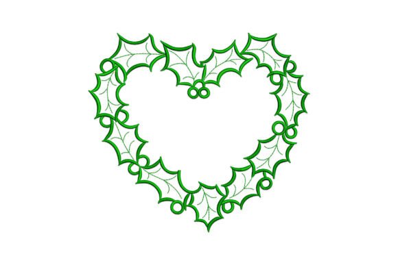 A Designer's Review: The Heart-shaped Holly Wreath Embroidery