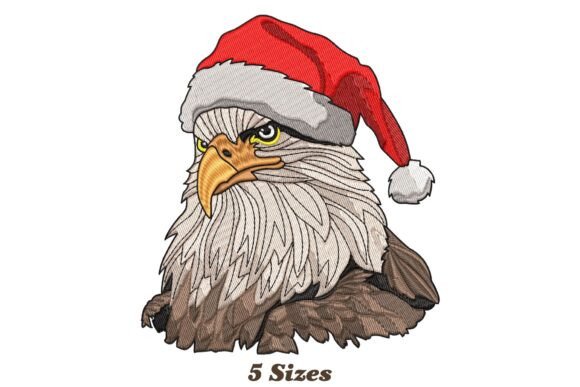 A Festive Santa Hat Eagle for Personalized Holiday Gifts