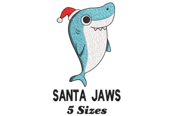 A Professional Review of Santa Jaws Funny Shark Christmas Embroidery
