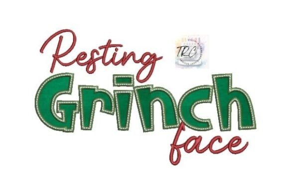 A Professional's Take on the Resting Grinch Face Embroidery Design