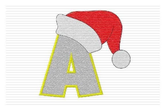 A Santa Hat Alphabet for Personalizing Holiday Keepsakes