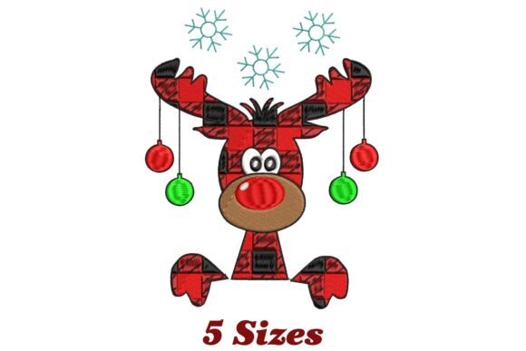 A Seller's Review of Buffalo Plaid Reindeer Christmas Embroidery