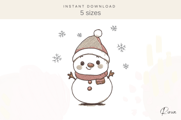 A Warm, Cozy Snowman Design for Personalized Gifts
