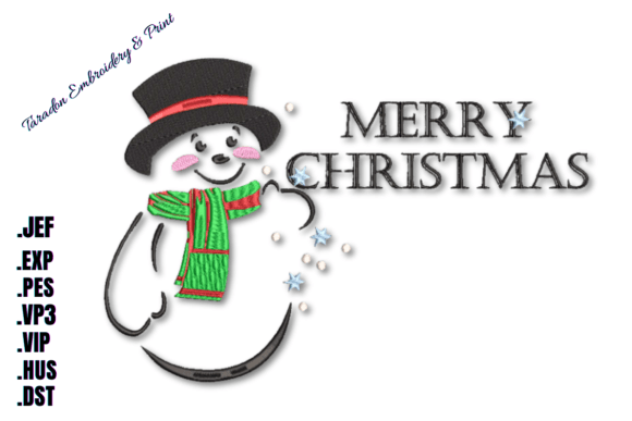 A Warm Review of the Merry Christmas Snowman Embroidery Design