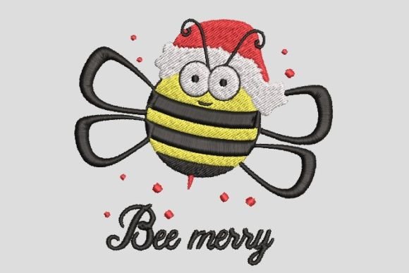 Bee Merry Christmas: A Perfect Craft Fair Embroidery Design