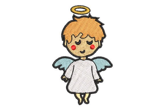 Charming Angel Child for Business Embroidery