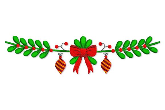 Christmas Holly Decoration: A Festive Embroidery Design