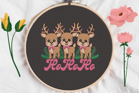 Ho Ho Ho Reindeer: A Festive Design for Business Merchandise