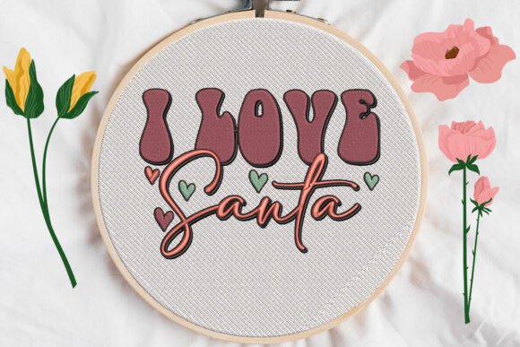 I Love Santa Embroidery Design Review for Business Merch