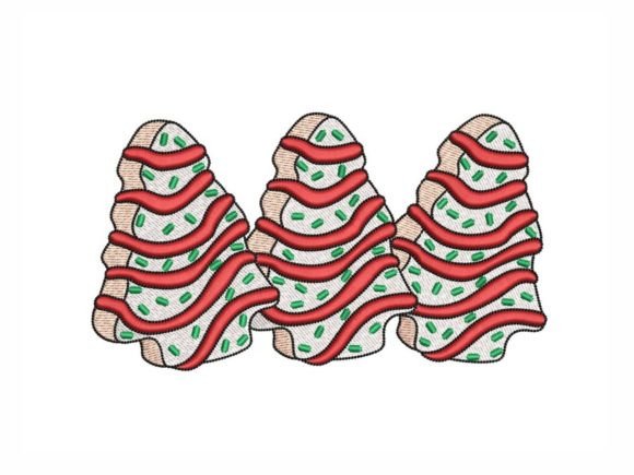 My Professional Take on the Christmas Tree Cookies Embroidery Design