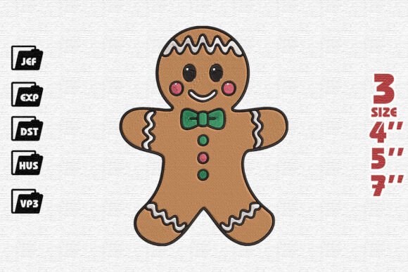 Reviewing the Christmas Gingerbread Man Embroidery Design